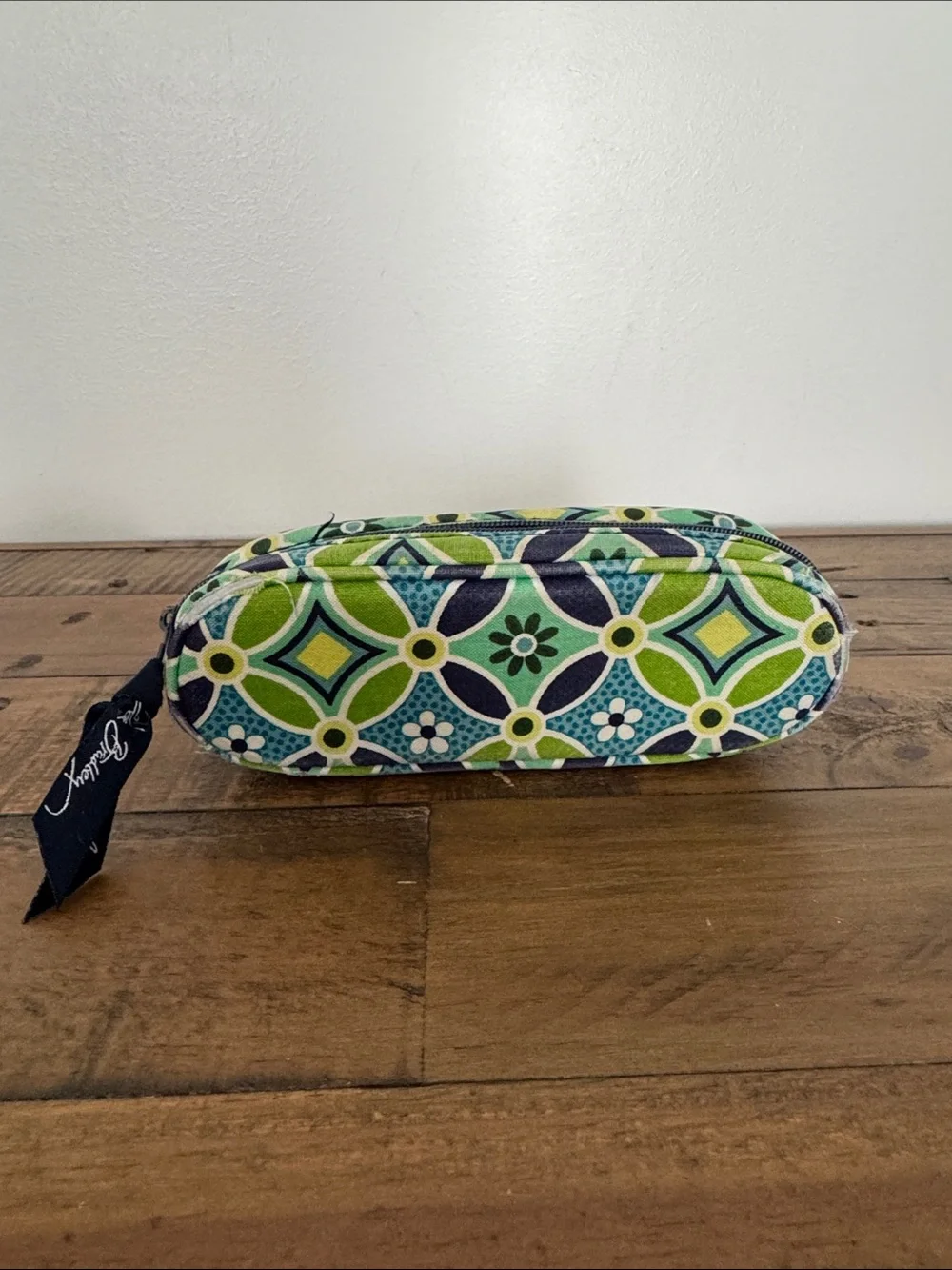 Vera Bradley Green Blue Floral Geometric Glasses Sunglasses Sip Up Case